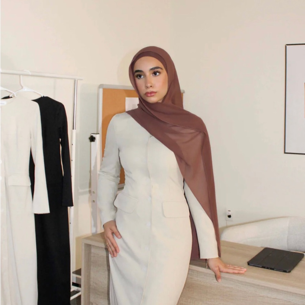Rayans essentials Elegant Cream Maxi Dress 🤍